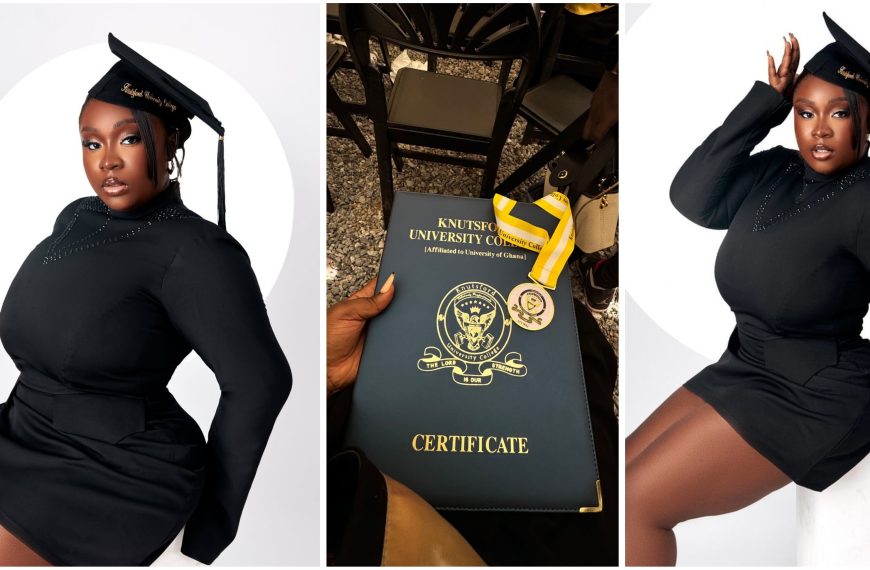 Fans React as Maame Serwaa Earns Her Bachelor’s Degree 