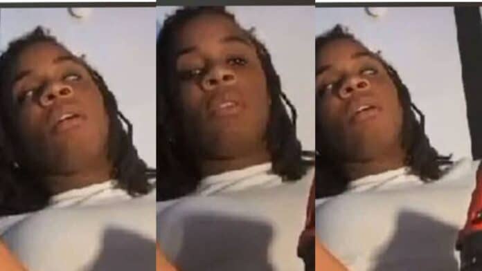 Lady caught on tape enjoying herself with a hand drill