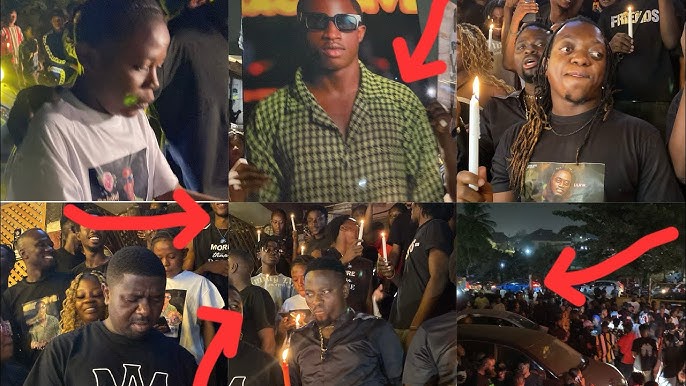 VIDEO: Top Stars And Fans Show Up in Their Numbers For Late Actor C Confion’s Candle Procession Ahead Of His Burial