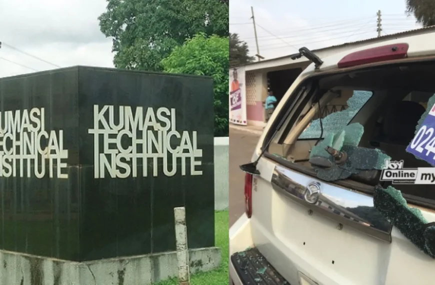 Home News Vehicles, other properties vandalised as KTI and KASS students clash in Kumasi