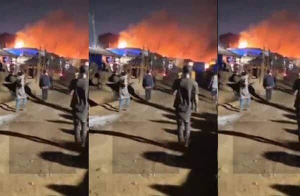 Fire guts shops at Suame Magazine