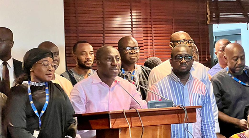 The NPP minority brings Sammy Gyamfi before CHRAJ, OSP, and CID over the dollar gift controversy.